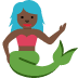mermaid: dark skin tone 🧜🏿‍♀️ Discord emoji — free static PNG download
