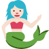 mermaid: light skin tone 🧜🏻‍♀️ Discord emoji — free static PNG download