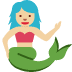 mermaid: medium-light skin tone 🧜🏼‍♀️ Discord emoji — free static PNG download