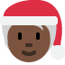 mx claus: dark skin tone 🧑🏿‍🎄 Discord emoji — free static PNG download