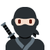 ninja: light skin tone 🥷🏻 Discord emoji — free static PNG download