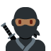 ninja: medium-dark skin tone 🥷🏾 Discord emoji — free static PNG download