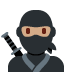 ninja: medium skin tone 🥷🏽 Discord emoji — free static PNG download