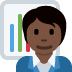 office worker: dark skin tone 🧑🏿‍💼 Discord emoji — free static PNG download