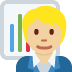 office worker: medium-light skin tone 🧑🏼‍💼 Discord emoji — free static PNG download