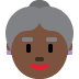 old woman: dark skin tone 👵🏿 Discord emoji — free static PNG download