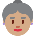 old woman: medium skin tone 👵🏽 Discord emoji — free static PNG download