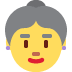 old woman 👵 Discord emoji — free static PNG download