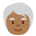 older person: medium-dark skin tone 🧓🏾 Discord emoji — free static PNG download
