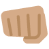 oncoming fist: medium skin tone 👊🏽 Discord emoji — free static PNG download