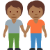 people holding hands: medium-dark skin tone 🧑🏾‍🤝‍🧑🏾 Discord emoji — free static PNG download