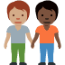 people holding hands: medium skin tone, dark skin tone 🧑🏽‍🤝‍🧑🏿 Discord emoji — free static PNG download