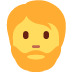 person: beard 🧔 Discord emoji — free static PNG download