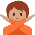 person gesturing NO: medium skin tone 🙅🏽 Discord emoji — free static PNG download