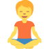 person in lotus position 🧘 Discord emoji — free static PNG download