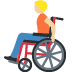 person in manual wheelchair: medium-light skin tone 🧑🏼‍🦽 Discord emoji — free static PNG download