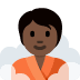 person in steamy room: dark skin tone 🧖🏿 Discord emoji — free static PNG download
