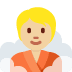 person in steamy room: medium-light skin tone 🧖🏼 Discord emoji — free static PNG download