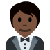 person in tuxedo: dark skin tone 🤵🏿 Discord emoji — free static PNG download