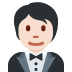 person in tuxedo: light skin tone 🤵🏻 Discord emoji — free static PNG download