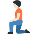 person kneeling: light skin tone 🧎🏻 Discord emoji — free static PNG download
