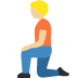 person kneeling: medium-light skin tone 🧎🏼 Discord emoji — free static PNG download