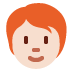 person: light skin tone, red hair 🧑🏻‍🦰 Discord emoji — free static PNG download