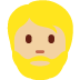 person: medium-light skin tone, beard 🧔🏼 Discord emoji — free static PNG download