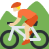 person mountain biking: medium-light skin tone 🚵🏼 Discord emoji — free static PNG download