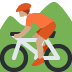 person mountain biking: medium skin tone 🚵🏽 Discord emoji — free static PNG download