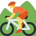 person mountain biking 🚵 Discord emoji — free static PNG download