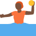person playing water polo: dark skin tone 🤽🏿 Discord emoji — free static PNG download
