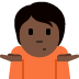 person shrugging: dark skin tone 🤷🏿 Discord emoji — free static PNG download