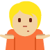 person shrugging: medium-light skin tone 🤷🏼 Discord emoji — free static PNG download