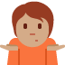 person shrugging: medium skin tone 🤷🏽 Discord emoji — free static PNG download