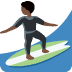 person surfing: dark skin tone 🏄🏿 Discord emoji — free static PNG download