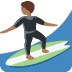 person surfing: medium-dark skin tone 🏄🏾 Discord emoji — free static PNG download