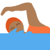 person swimming: medium-dark skin tone 🏊🏾 Discord emoji — free static PNG download