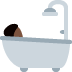 person taking bath: dark skin tone 🛀🏿 Discord emoji — free static PNG download