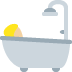 person taking bath: medium-light skin tone 🛀🏼 Discord emoji — free static PNG download