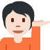 person tipping hand: light skin tone 💁🏻 Discord emoji — free static PNG download