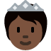person with crown: dark skin tone 🫅🏿 Discord emoji — free static PNG download