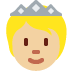 person with crown: medium-light skin tone 🫅🏼 Discord emoji — free static PNG download