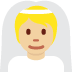 person with veil: medium-light skin tone 👰🏼 Discord emoji — free static PNG download