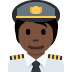 pilot: dark skin tone 🧑🏿‍✈️ Discord emoji — free static PNG download