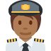 pilot: medium-dark skin tone 🧑🏾‍✈️ Discord emoji — free static PNG download
