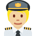 pilot: medium-light skin tone 🧑🏼‍✈️ Discord emoji — free static PNG download