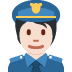 police officer: light skin tone 👮🏻 Discord emoji — free static PNG download
