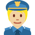 police officer: medium-light skin tone 👮🏼 Discord emoji — free static PNG download