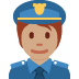 police officer: medium skin tone 👮🏽 Discord emoji — free static PNG download